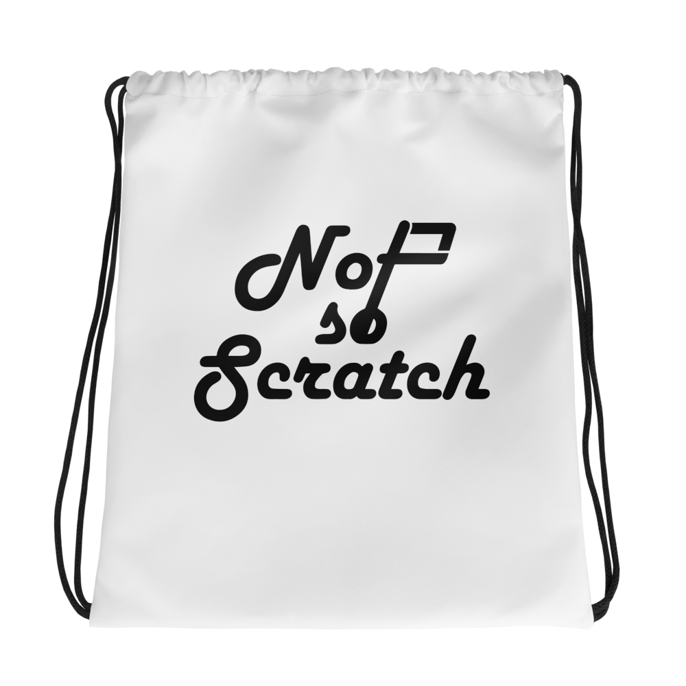 NotSoScratch Drawstring - White