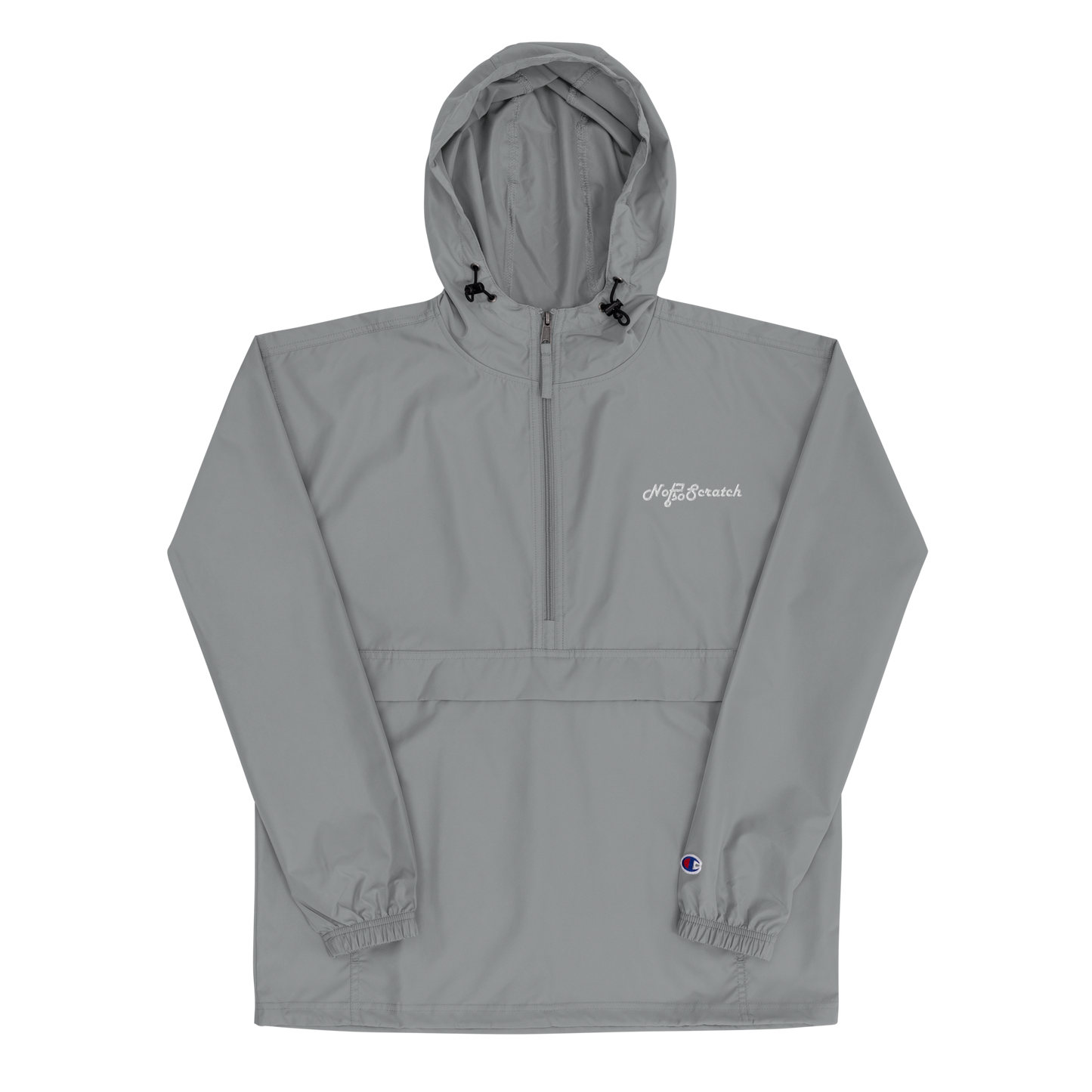 NotSoScratch Embroidered Packable Jacket - White Logo