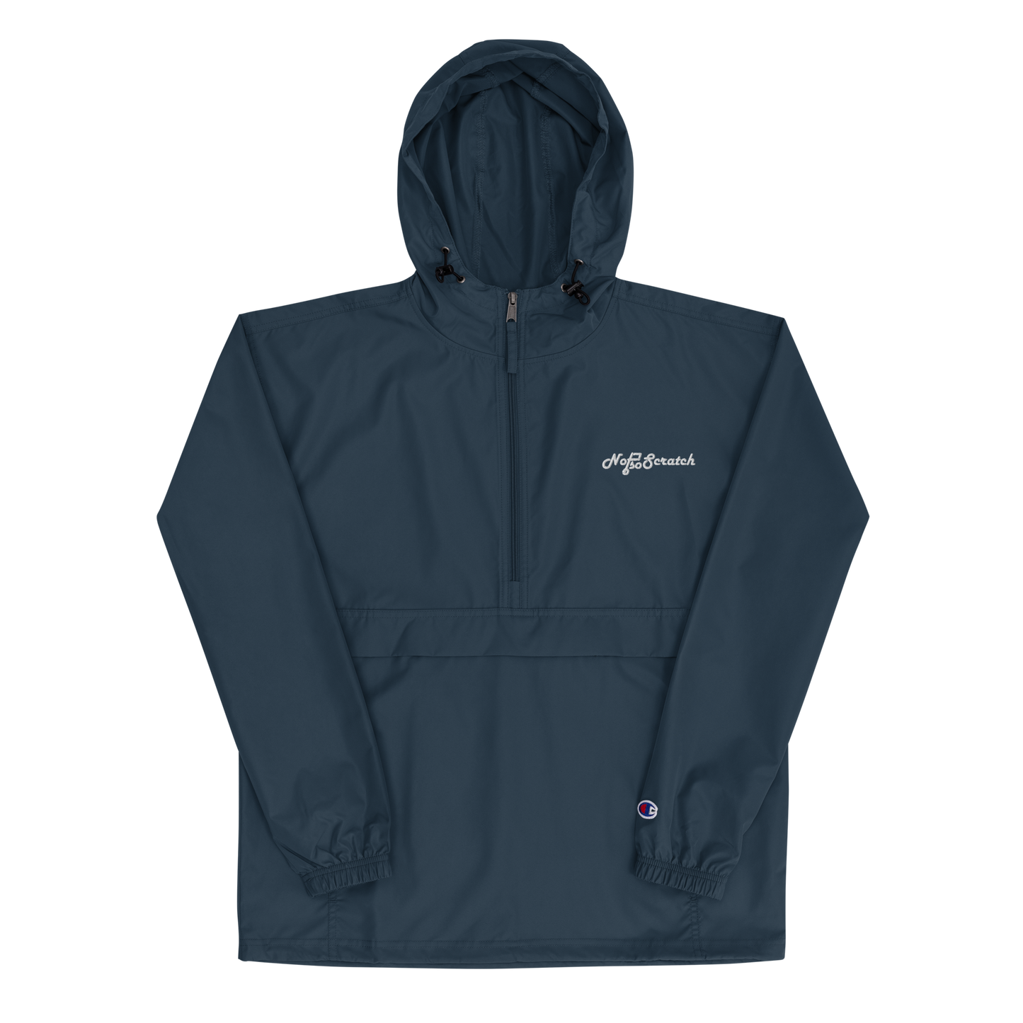 NotSoScratch Embroidered Packable Jacket - White Logo