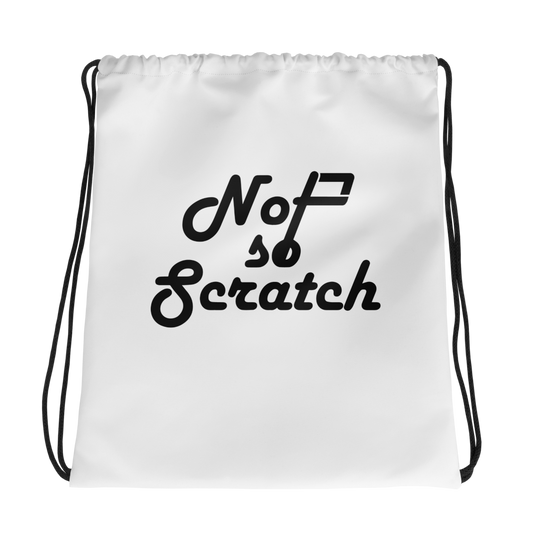 NotSoScratch Drawstring - White