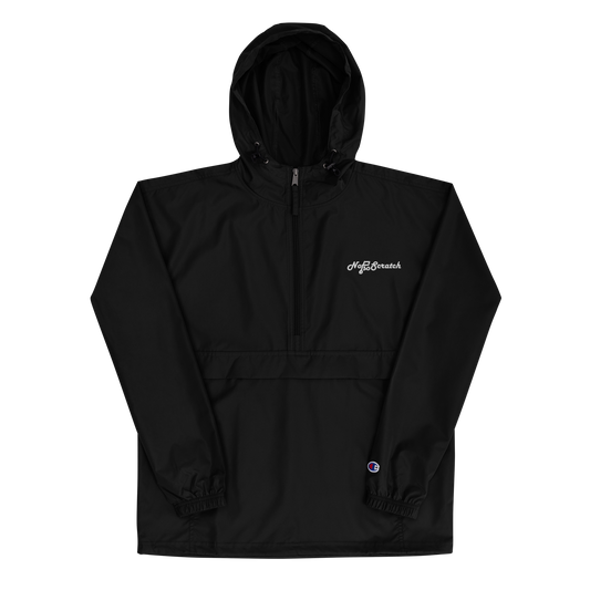 NotSoScratch Embroidered Packable Jacket - White Logo