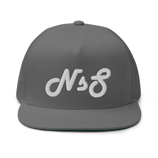 NsS Flat Bill - Gray (White Logo)