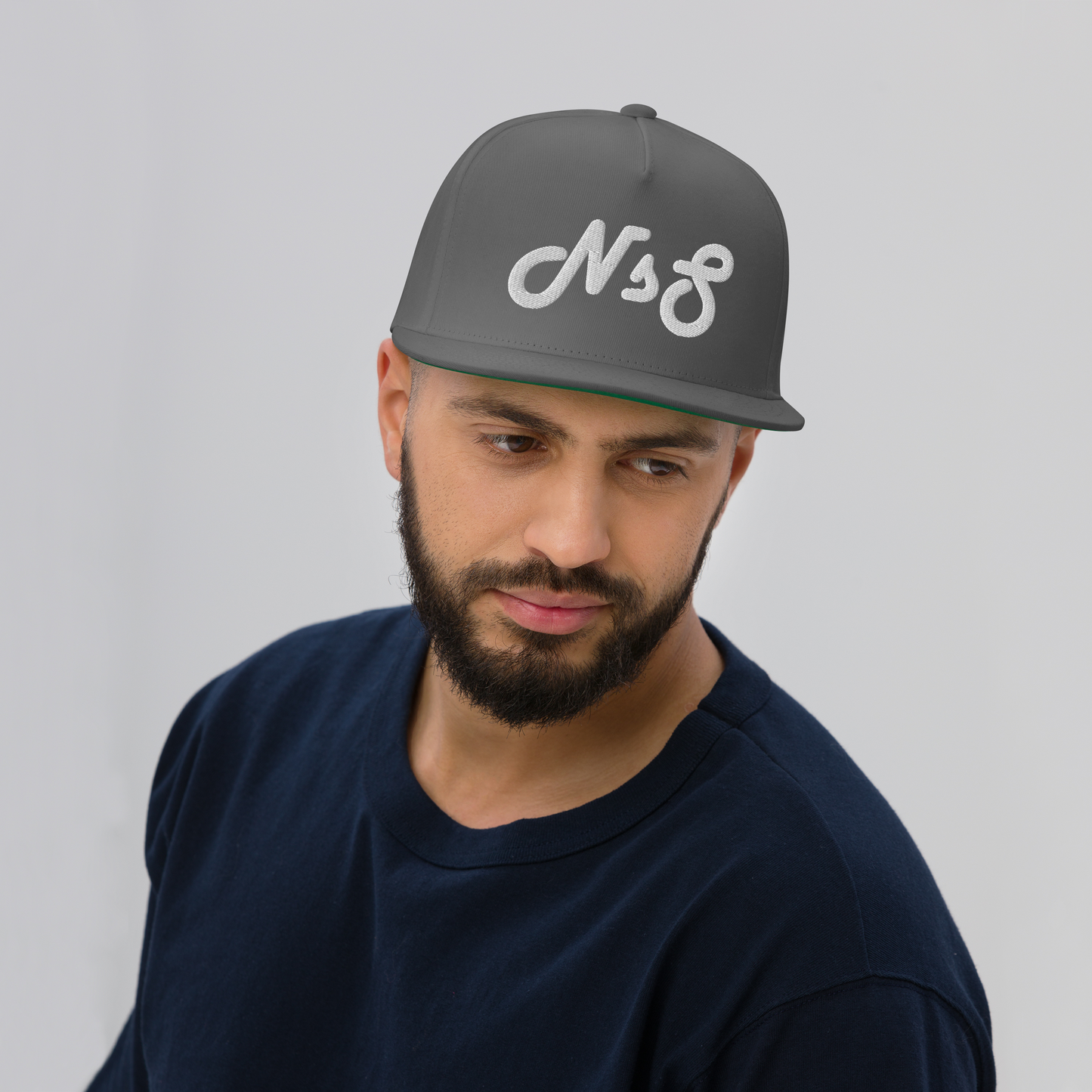 NsS Flat Bill - Gray (White Logo)