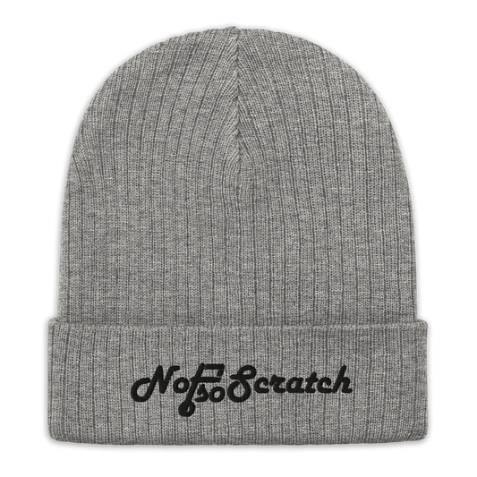 NotSoScratch Knit Beanie - Black Logo
