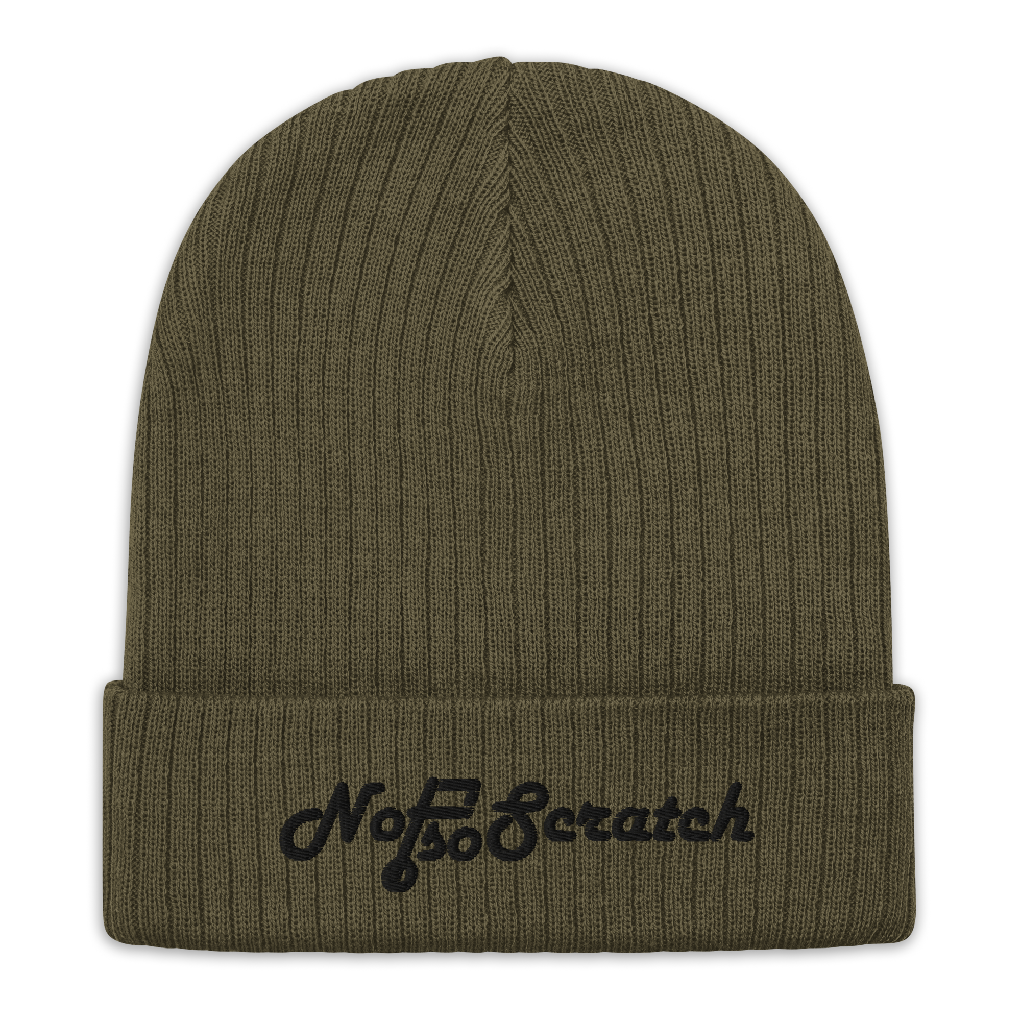 NotSoScratch Knit Beanie - Black Logo – NotSoScratch Apparel