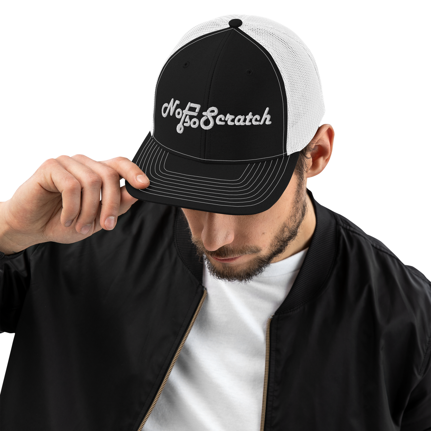 NotSoScratch Snapback - Black/White